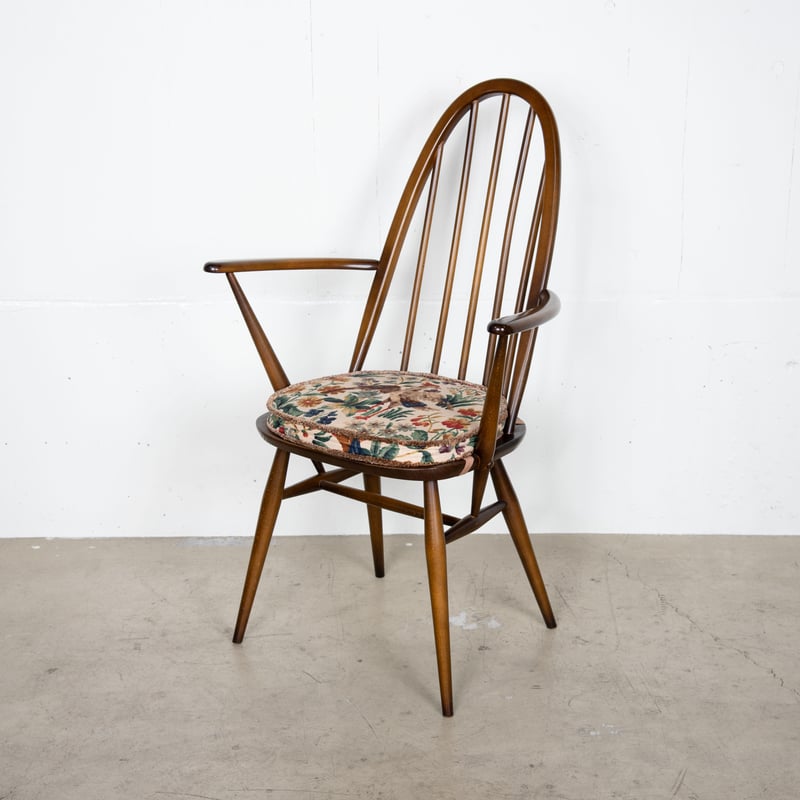 【良品】ERCOL クエーカーチェア クッション付 ERCOL クエーカーアームチェア（クッション付き） | 池田堂