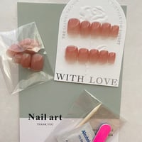 Shimmering Peach Sparkle Nail Kit