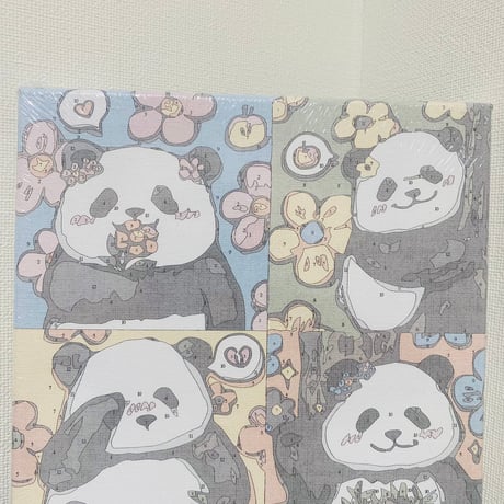 キュートパンダ油絵キット