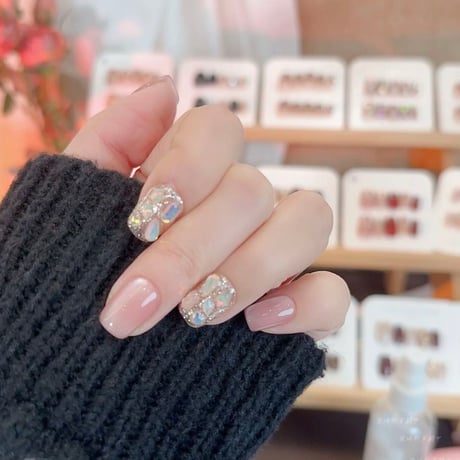 Serene Orange Crystal Bliss Nail Kit