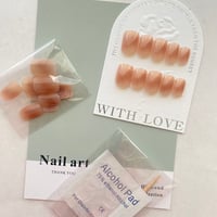 Spring Gradient Apricot Nail Set