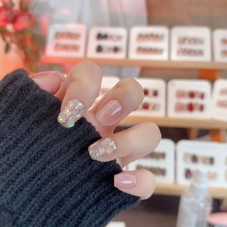 Serene Orange Crystal Bliss Nail Kit