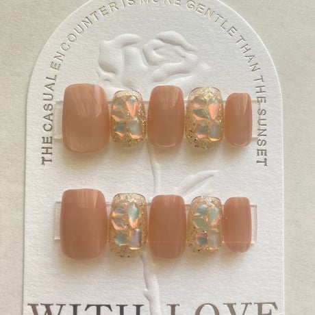 Serene Orange Crystal Bliss Nail Kit