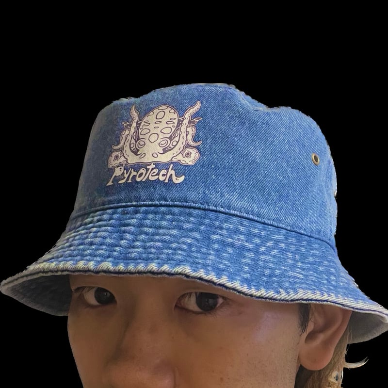 PEACEMINUSONE PMO DENIM BUCKET HAT ハット xf_custom - PEACEMINUSONE PMO BUCKET HAT 腰果花限定渔夫帽