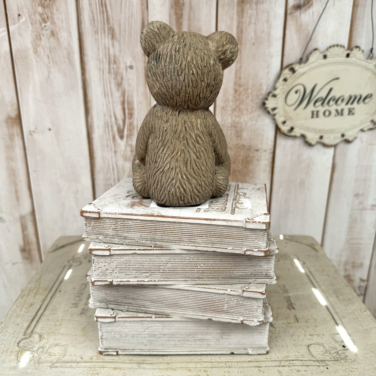 ヴィンテージベア ブラウン＆ヴィンテージブック ホワイト | プチ