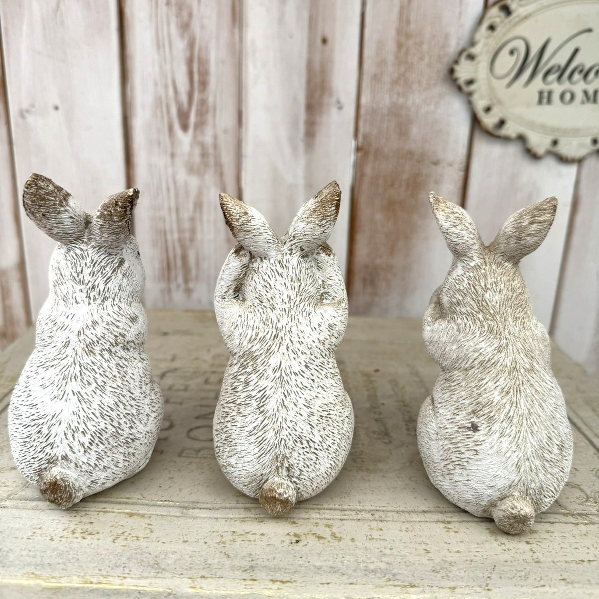 見ざる』『聞かざる』『言わざる』ウサギオブジェ | プチフルール