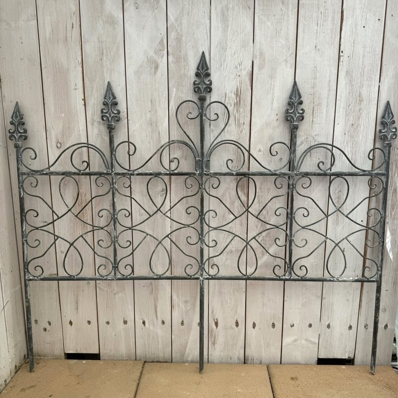 シャビーアイアンフェンス グレー | プチフルール ネットショップ シャビーアイアンフェンス グレー | プチフルール ネットショップ