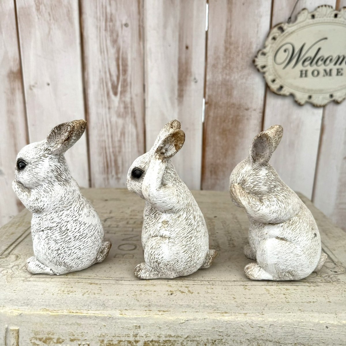 見ざる』『聞かざる』『言わざる』ウサギオブジェ | プチフルール