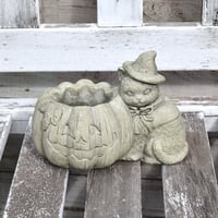 ヴィンテージハロウィンポット キャットポットIV