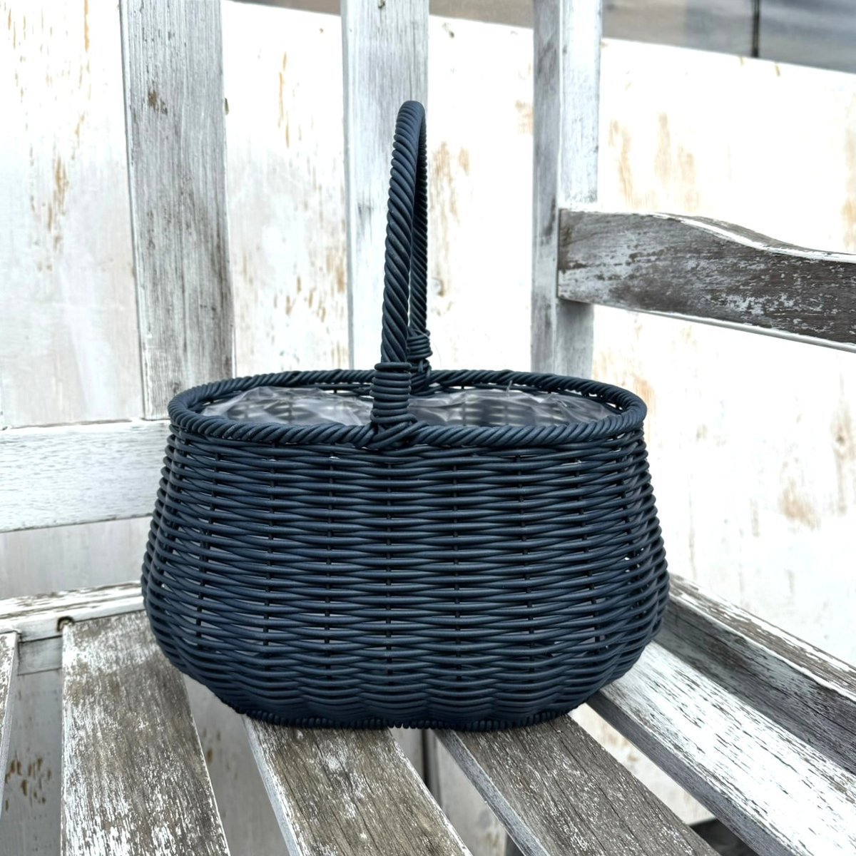 ガンセトバスケット ネイビー | プチフルール ネットショップ