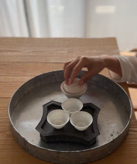潮州 錫茶盤 4