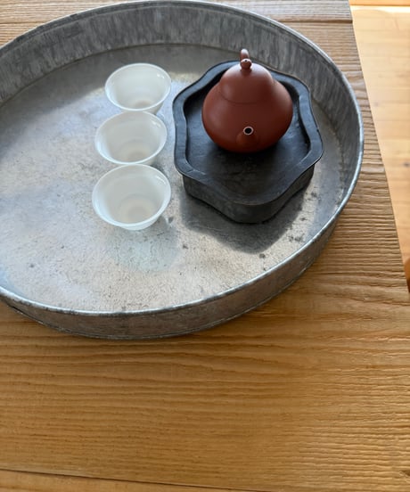 潮州 錫茶盤 2