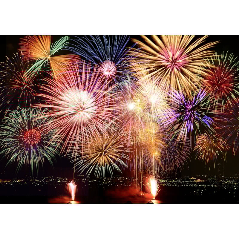 花火の絵 Drawing] Fireworks (Japanese sparkler) | Illustrator