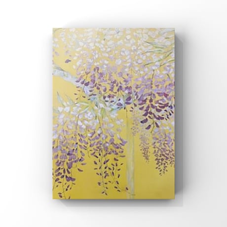 藤の花に金糸雀色