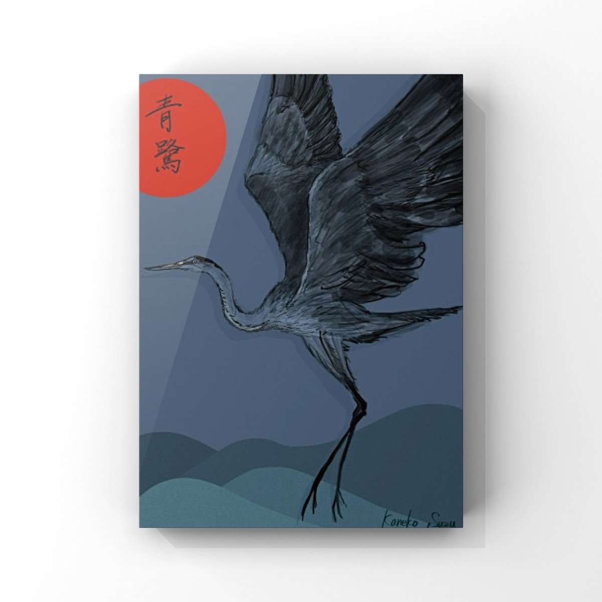 青鷺の立像、美術工芸品（作者署名付き） 【公式通販】