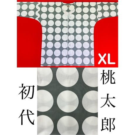 276 岡山 桃太郎 鯉口シャツ サイズXL(特大) ブロード生地琉球シーサー CATEGORY 鯉口シャツ | 初代 桃太郎 岡山