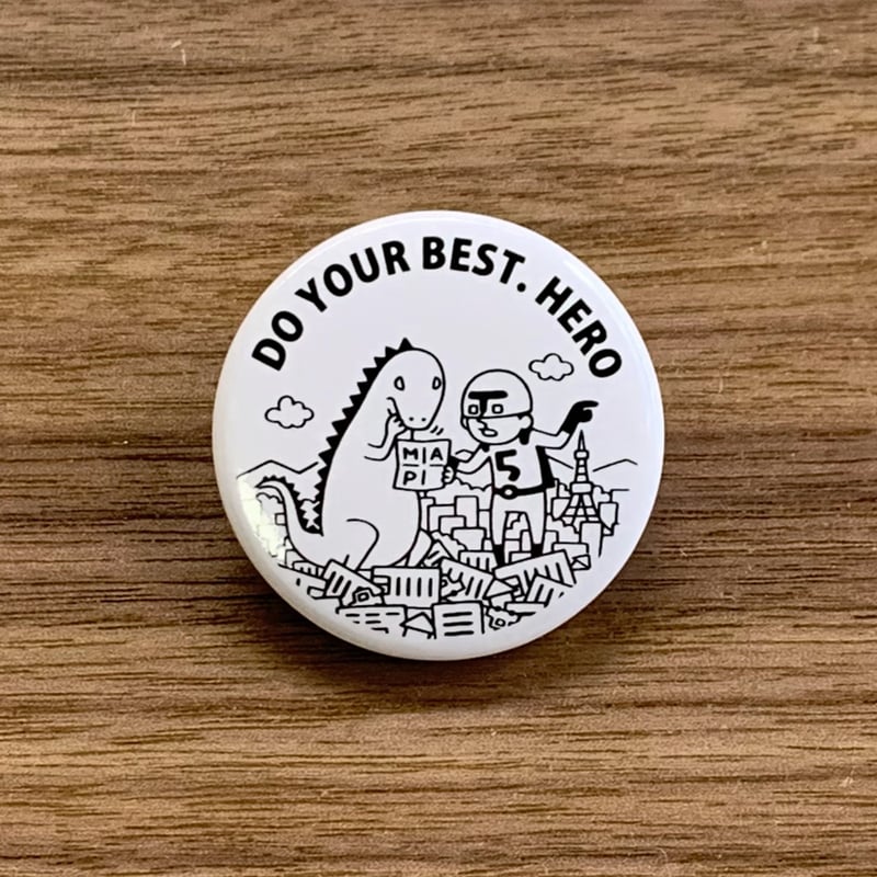 缶バッジ（HERO） | nakata bench STORE