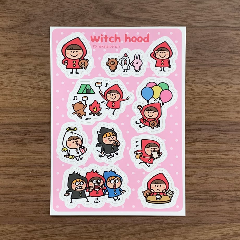 マルチシール（魔女ズキン） | nakata bench STORE