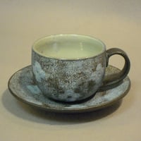 南蛮花紋(青)コーヒー碗