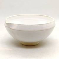 白釉片口振分茶碗