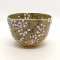 松灰桜抹茶碗