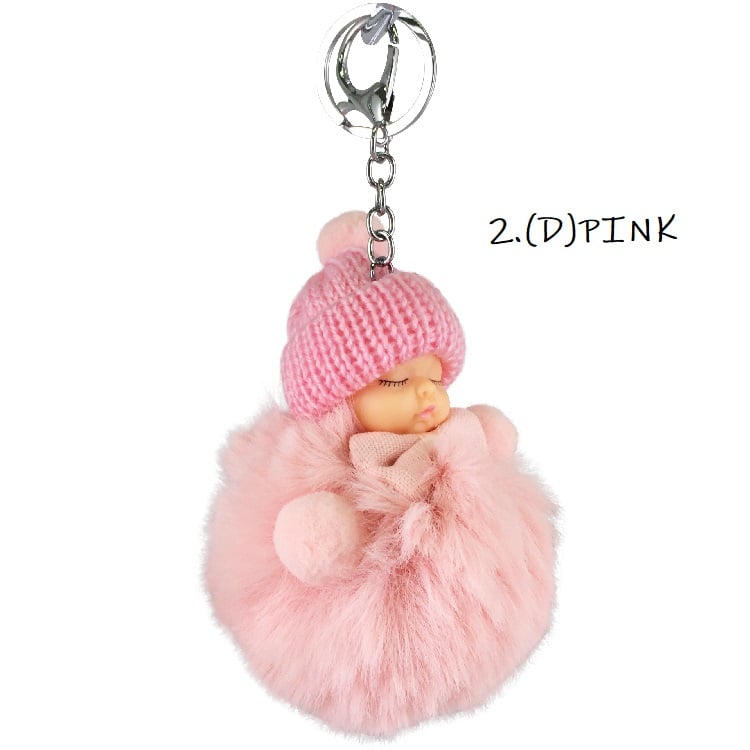 カラフルポンポン付きキーホルダー 10001209_8.jpg