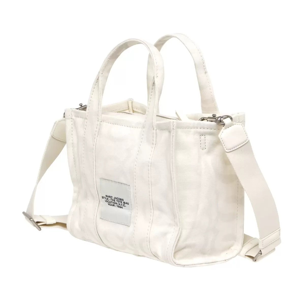 T104.[バッグ]MARC JACOBS モノグラム トートバッグ White | TIWINTI