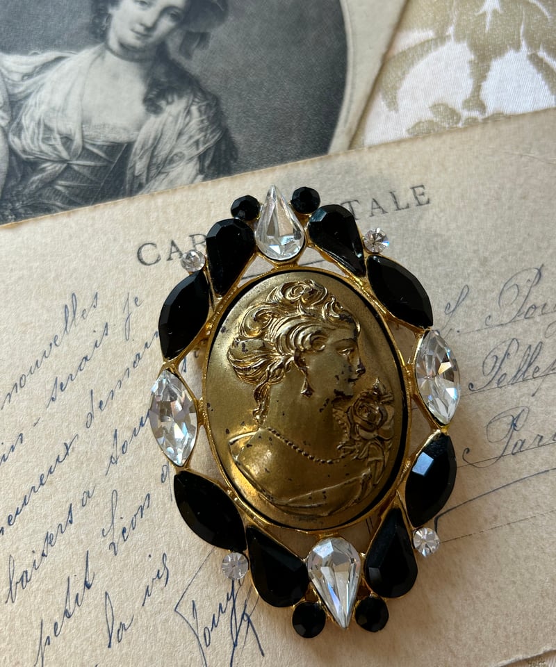 カメオ デザインブローチ ヴィンテージ 【公式通販】