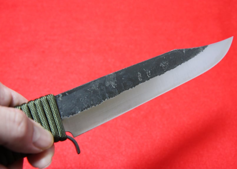 剣ナタ 青鋼 本革サック入 各サイズ4種 | 道具屋 凛