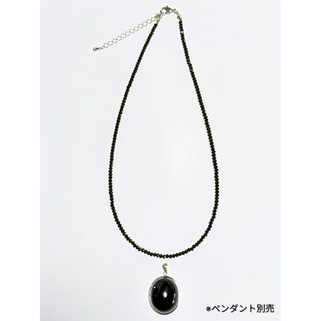 ブラックスピネル ネックレス  【シンプルタイプ】