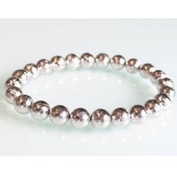 ギベオン（シルバー）  8mm【カスタムオーダーブレスレット】《1粒》