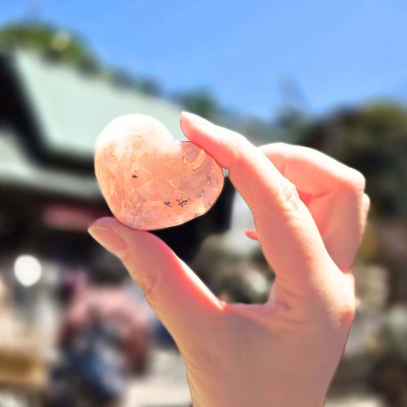 天然石　原石おめめちゃん27点まとめ売り 桜めのう】 ♡ハートの原石♡ 《東京大神宮転写石》 | WISTERIA-KYOKO