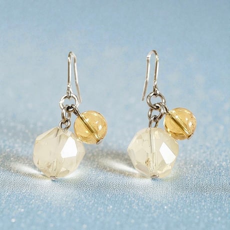 【レモンスタークォーツ】 ブレスレット 《右手可》 ☆ ピアス