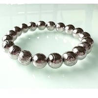 ギベオン（シルバー）  10mm【カスタムオーダーブレスレット】《1粒》