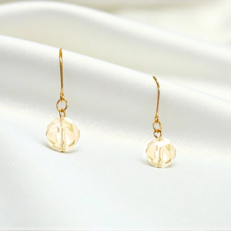 【レモンクォーツ】 ピアス