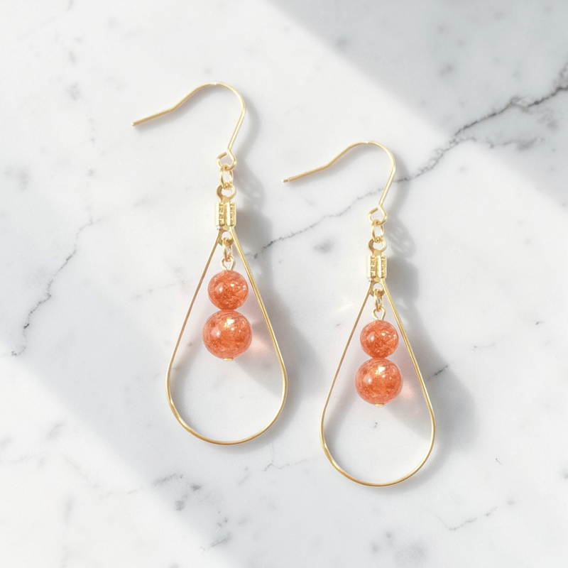 サンストーン】 ピアス | WISTERIA-KYOKO