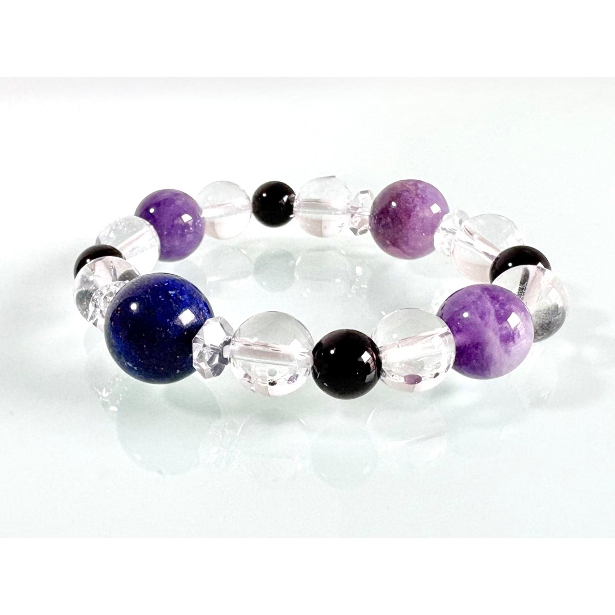 ラピスラズリ＆チャロアイトブレスレット① | WISTERIA-KYOKO