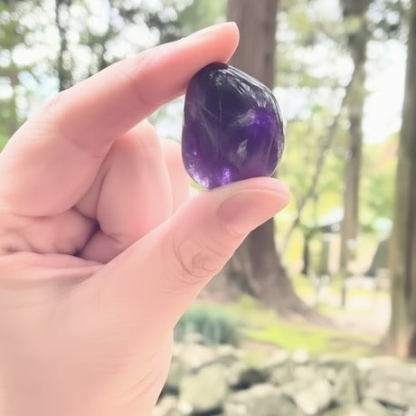 アメジストタンブル 【金沢 白山比咩神社転写石】