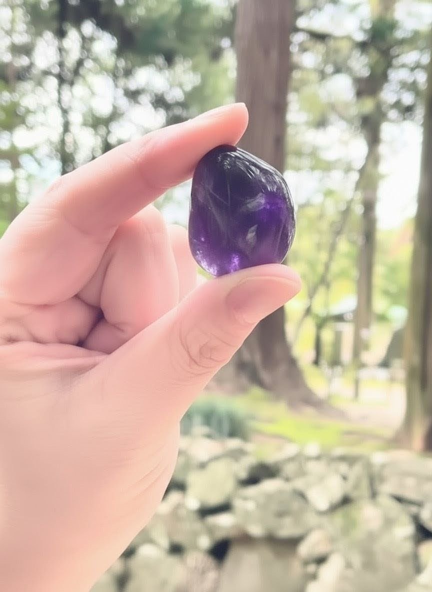 アメジストタンブル 【金沢 白山比咩神社転写石】 | WISTERIA-KYOKO