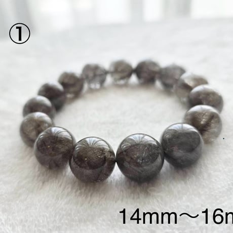 シルバールチルクオーツ 【カスタムオーダーブレスレット】14～16mｍ