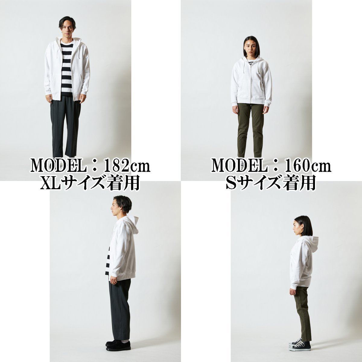 パーカー 大津絵 鬼の寒念仏 長袖 メンズ レディス 029A [受注生産品