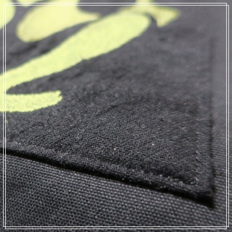 般若の能面 刺繍 キャンバストートバッグ (W) W30×H35×D10 [受注生産品