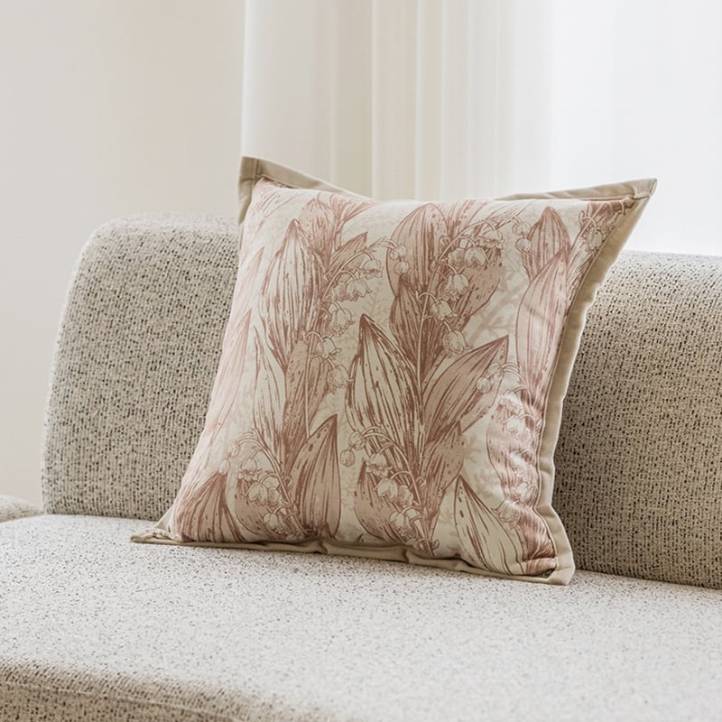 サラデママ ボタニカル クッション カバー 45x45cm シンプル 1枚 サラデママ ボタニカル クッション カバー 45x45cm シンプル 1枚