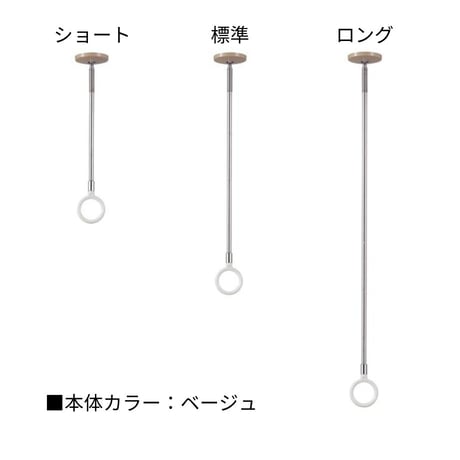 【2本セット】室内物干し ホスクリーン SPC｜天井取付・高さ調整・着脱式｜省スペースでスマートに部屋干し