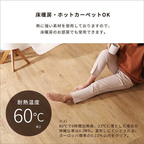 フロアタイル 24枚セット はめ込み式 簡単施工 DIY 3畳 フローリング調 特典あり