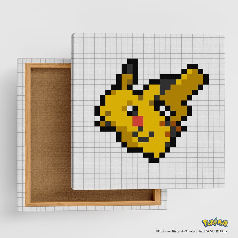 ピカチュウ｜ピクセルアートパネル 30x30cm | ラウムリンド