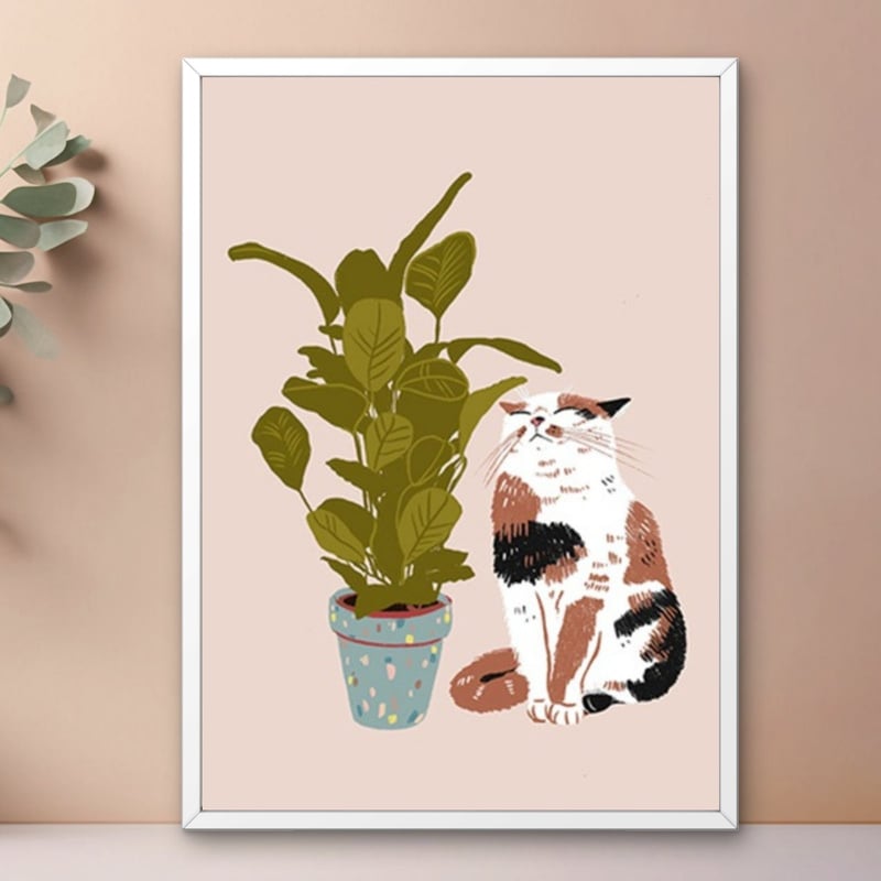 新作です♡ 『ファティマの（猫の？）手　』イラスト　インテリア　絵画 新作です♡ 『ファティマの（猫の？）手 』イラスト インテリア