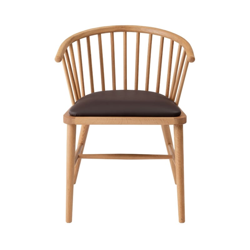 ウィンザーチェア オーク 木製 ダイニング アーム チェア 完成品