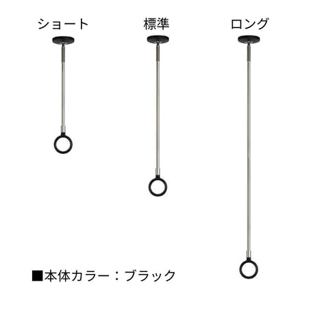 【2本セット】室内物干し ホスクリーン SPC｜天井取付・高さ調整・着脱式｜省スペースでスマートに部屋干し
