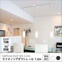 ライティングレール 1.6m 簡易取付 ライティング ダクト レール 引掛け シーリング ホワイト ブラック